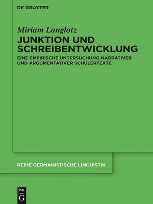 cover image of Junktion und Schreibentwicklung